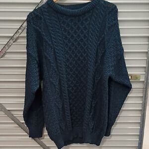 Arancrafts Of Ireland Wool Fisherman's Sweater